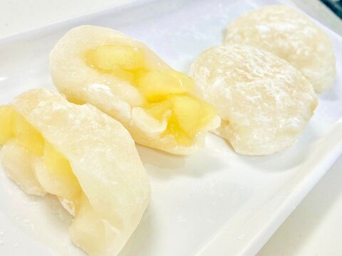 切り餅大量消費!レンジで簡単「りんご大福」